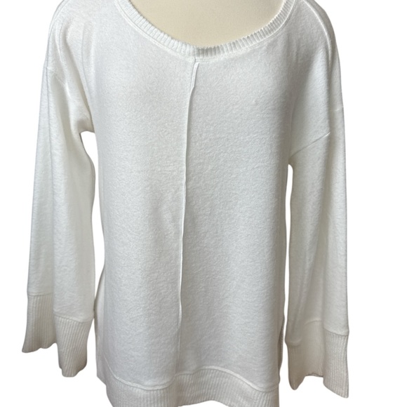 Anthropologie Saturday sunday White sweatshirt tie back - Picture 3 of 10